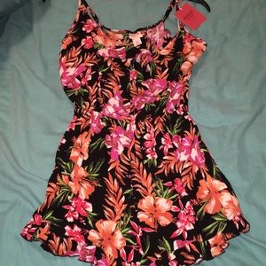brand new mossimo floral romper